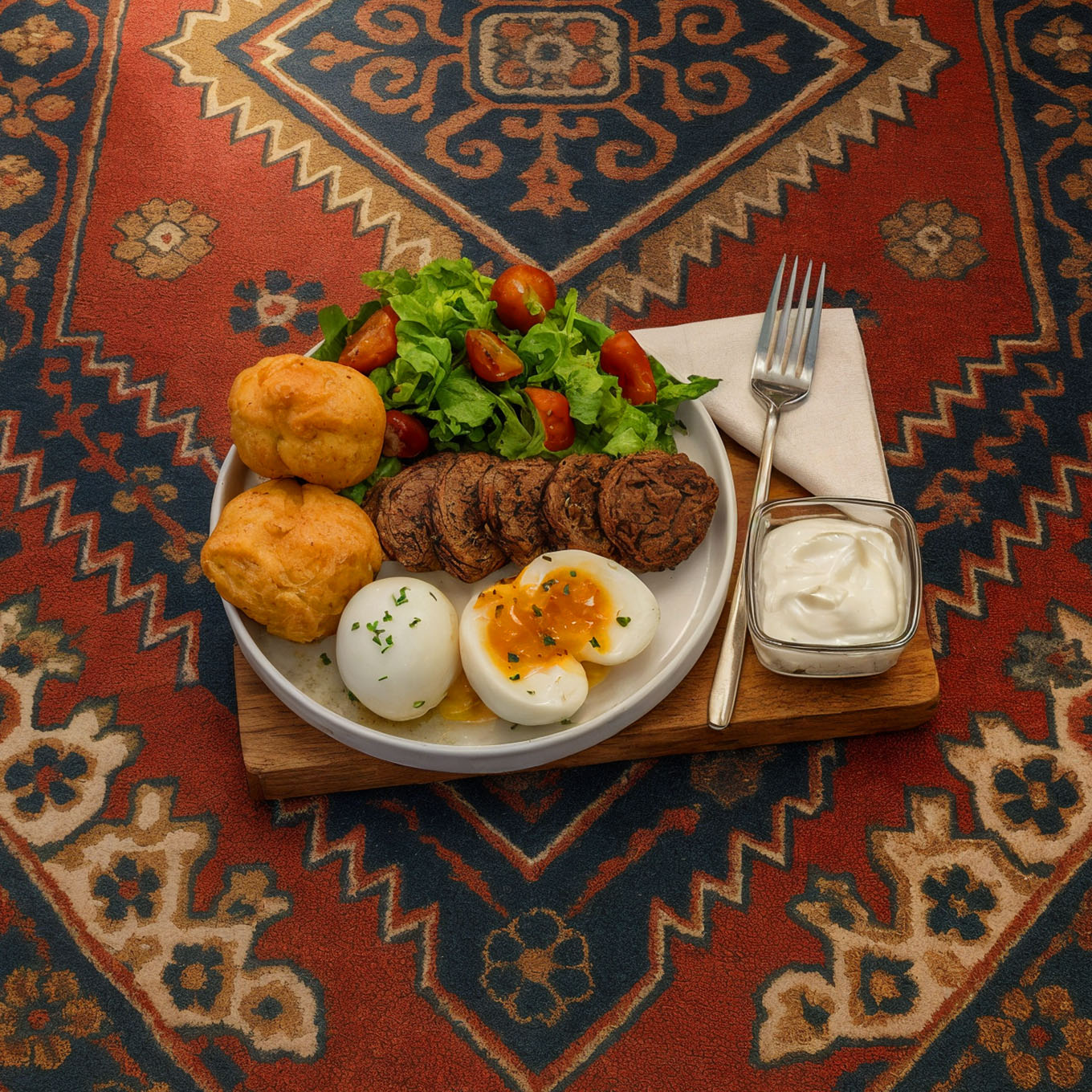 Казахский завтрак